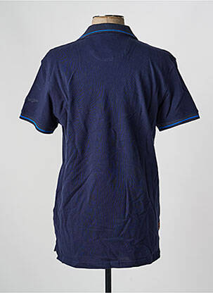 Polo coupe droite manches courtes bleu DAYTONA homme