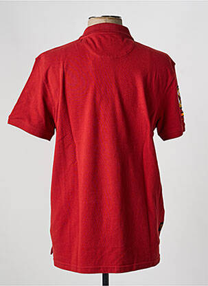 Polo coupe droite manches courtes rouge DAYTONA homme