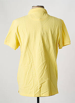 Polo coupe cintrée manches courtes jaune DAYTONA homme