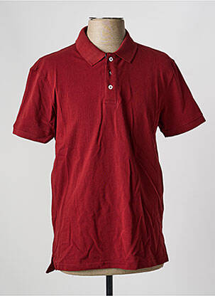 Polo coupe cintrée manches courtes rouge DAYTONA homme
