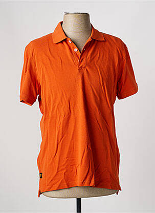 Polo coupe cintrée manches courtes orange DAYTONA homme
