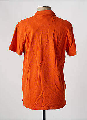 Polo coupe cintrée manches courtes orange DAYTONA homme