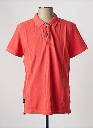 Polo coupe droite manches courtes orange DAYTONA homme