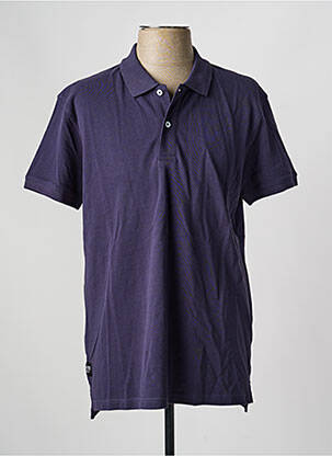 Polo coupe droite manches courtes bleu fonce DAYTONA homme