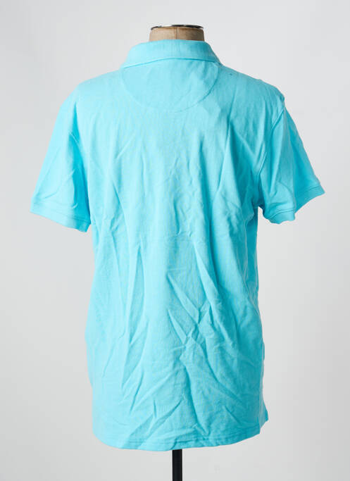 Polo coupe cintrée manches courtes bleu DAYTONA homme