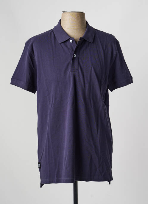 Polo coupe droite manches courtes bleu fonce DAYTONA homme