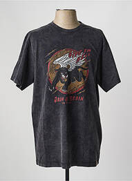 T-shirt stretch manches courtes gris IRON AND RESIN homme