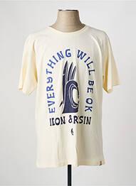 T-shirt stretch manches courtes beige IRON AND RESIN homme