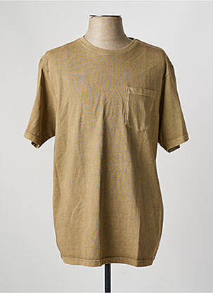 T-shirt stretch manches courtes vert IRON AND RESIN homme