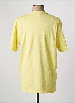 T-shirt stretch manches courtes jaune IRON AND RESIN homme