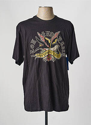 T-shirt stretch manches courtes noir IRON AND RESIN homme