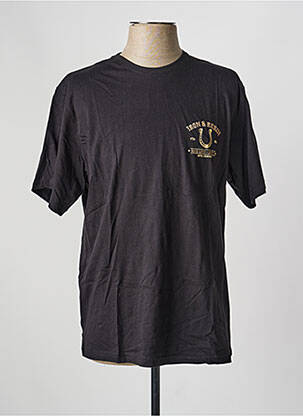 T-shirt stretch manches courtes noir IRON AND RESIN homme