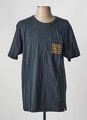 T-shirt stretch manches courtes gris IRON AND RESIN homme