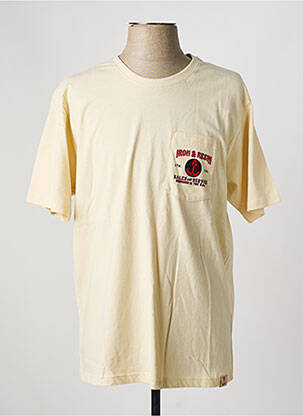 T-shirt stretch manches courtes jaune IRON AND RESIN homme