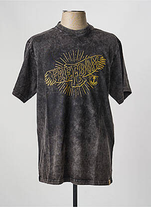 T-shirt stretch manches courtes noir IRON AND RESIN homme