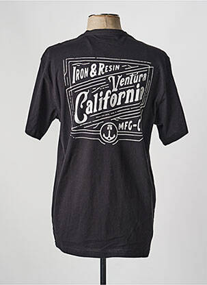 T-shirt stretch manches courtes noir IRON AND RESIN homme