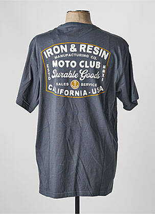 T-shirt stretch manches courtes gris IRON AND RESIN homme