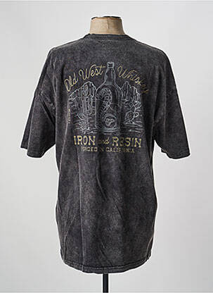 T-shirt stretch manches courtes gris IRON AND RESIN homme