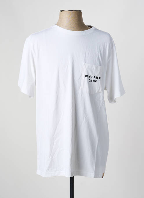 T-shirt stretch manches courtes blanc IRON AND RESIN homme