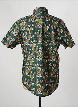 Chemise manches courtes imprimé tie and dye vert DAYTONA homme