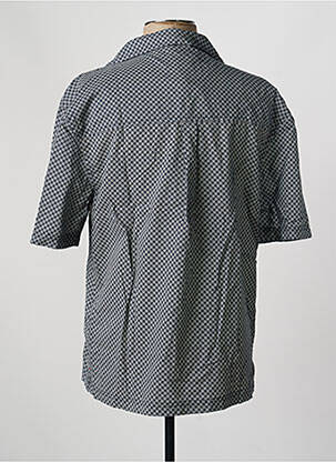 Chemise manches courtes col tailleur bleu fonce DAYTONA homme