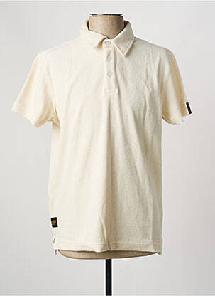 Polo coupe cintrée manches courtes beige DAYTONA homme