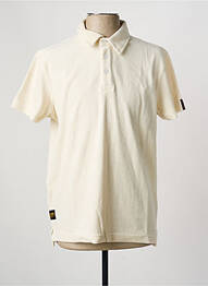 Polo coupe cintrée manches courtes beige DAYTONA homme