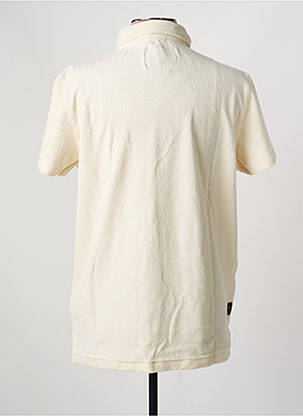Polo coupe cintrée manches courtes beige DAYTONA homme