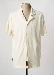 Chemise manches courtes coupe cintrée beige DAYTONA homme