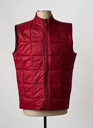Doudoune fermeture zippée sur le devant sans capuche rouge IRON AND RESIN homme