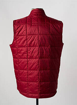 Doudoune fermeture zippée sur le devant sans capuche rouge IRON AND RESIN homme