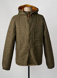 Doudoune manches longues a capuche vert IRON AND RESIN homme
