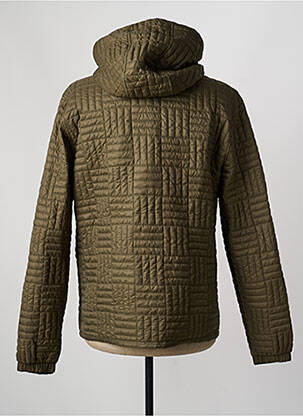 Doudoune manches longues a capuche vert IRON AND RESIN homme