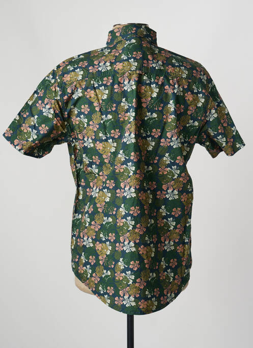Chemise manches courtes imprimé tie and dye vert DAYTONA homme