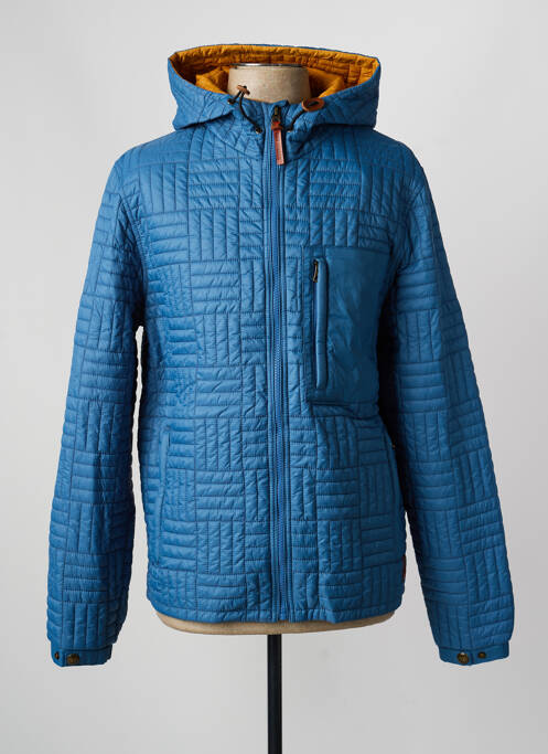 Doudoune manches longues a capuche bleu IRON AND RESIN homme
