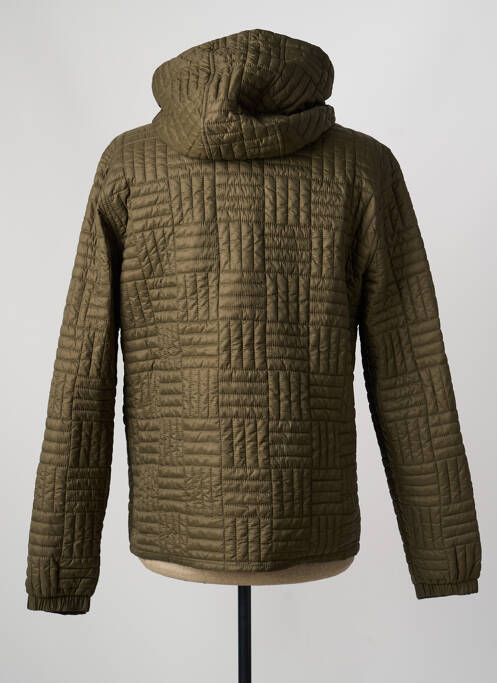 Doudoune manches longues a capuche vert IRON AND RESIN homme