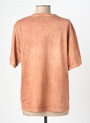 T-shirt coupe droite manches courtes marron ROSE GARDEN femme