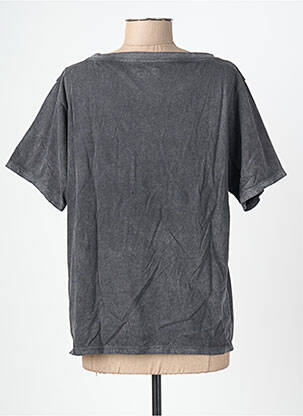T-shirt coupe droite manches courtes gris clair ROSE GARDEN femme