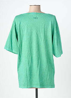 T-shirt coupe droite manches courtes vert ROSE GARDEN femme