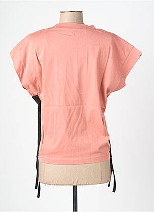 T-shirt stretch manches courtes rose ROSE GARDEN femme