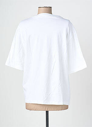 T-shirt coupe droite manches courtes blanc ROSE GARDEN femme