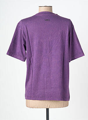 T-shirt imprimé fantaisie manches courtes violet ROSE GARDEN femme