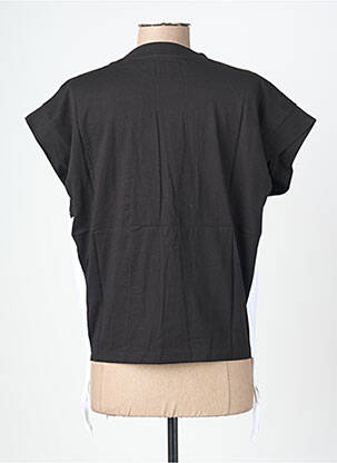 T-shirt stretch manches courtes noir ROSE GARDEN femme