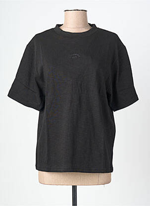 T-shirt stretch manches courtes noir ROSE GARDEN femme