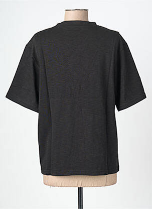 T-shirt stretch manches courtes noir ROSE GARDEN femme