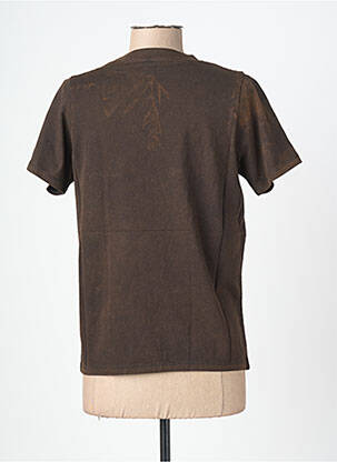 T-shirt manches longues manches longues marron ROSE GARDEN femme