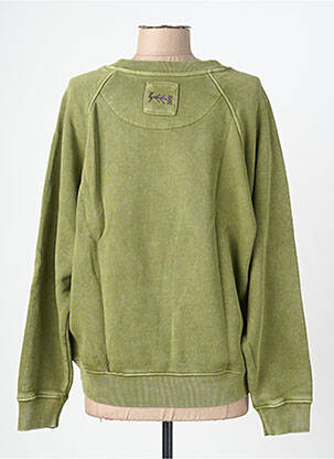 Sweat-shirt stretch manches longues vert ROSE GARDEN femme