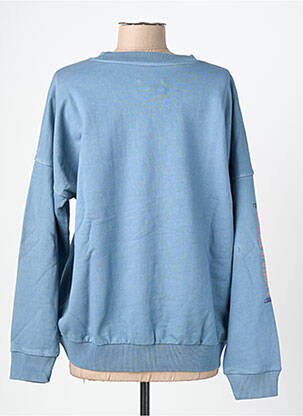 Sweat-shirt stretch manches longues bleu ROSE GARDEN femme