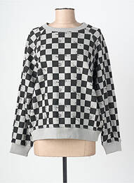 Sweat-shirt stretch manches longues gris ROSE GARDEN femme