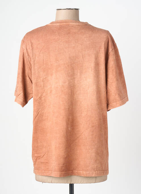 T-shirt coupe droite manches courtes marron ROSE GARDEN femme